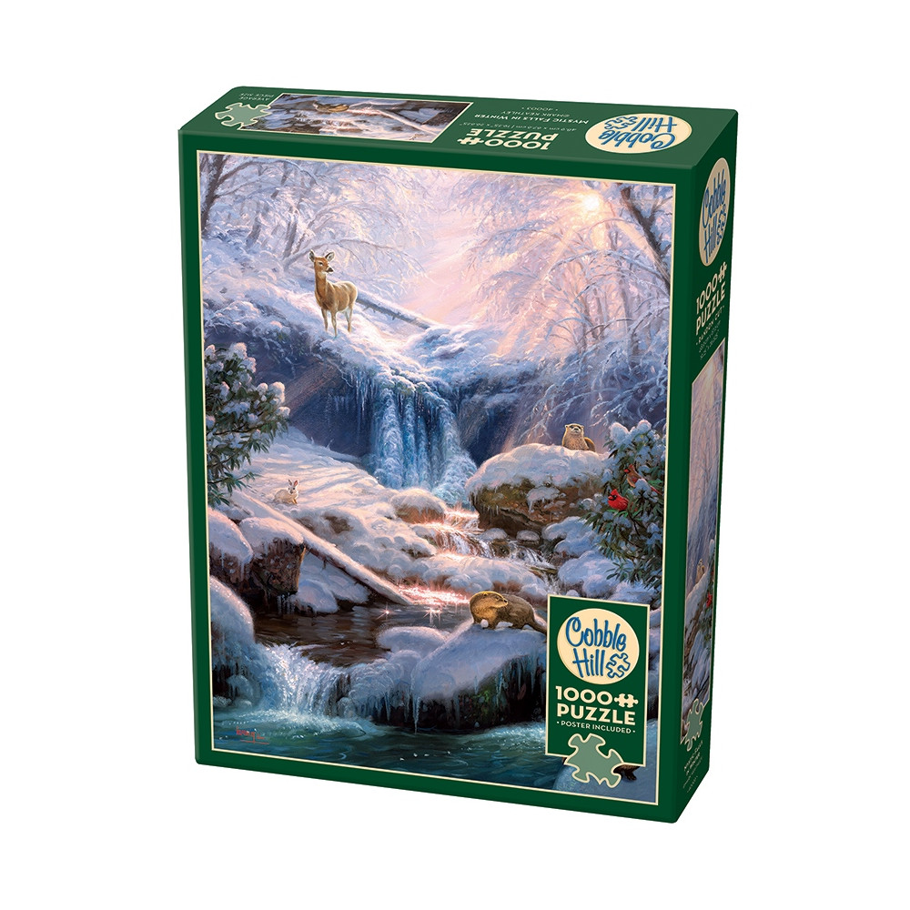Produktbild för Mystic Falls in Winter, Pussel, 1000 bitar, Cobble Hill