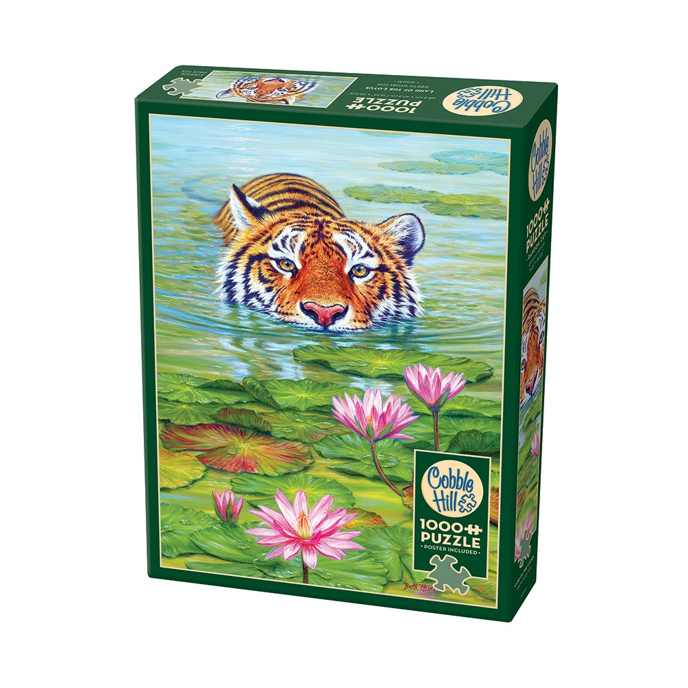 Produktbild för Land of the Lotus, Pussel, 1000 bitar, Cobble Hill