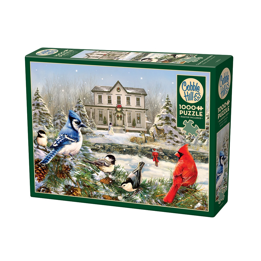 Produktbild för Country House Birds, Pussel, 1000 bitar, Cobble Hill