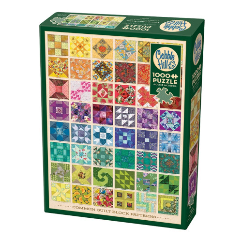 Cobble Hill Common Quilt Blocks, Pussel, 1000 bitar, Cobble Hill