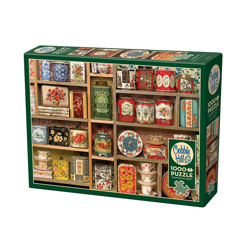 Produktbild för Vintage Tins, Pussel, 1000 bitar, Cobble Hill