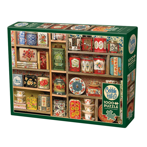 Cobble Hill Vintage Tins, Pussel, 1000 bitar, Cobble Hill