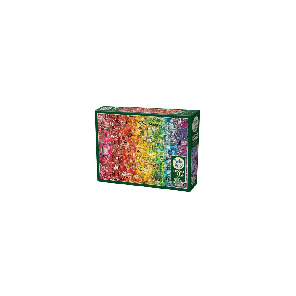 Produktbild för Colourful Rainbow, Pussel, 1000 bitar, Cobble Hill