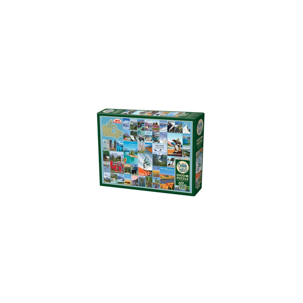Produktbild för National Parks and Reserves of Canada, Pussel, 1000 bitar, Cobble Hill