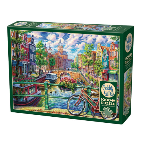 Cobble Hill Amsterdam Canal, Pussel, 1000 bitar, Cobble Hill