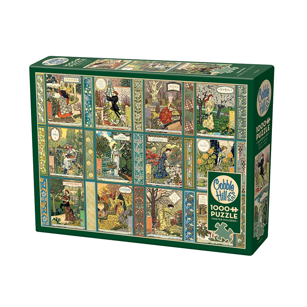Produktbild för Jardiniere: A Gardener's Calendar, Pussel, 1000 bitar, Cobble Hill