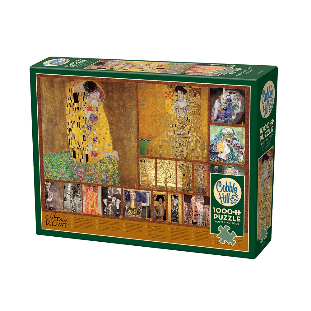 Produktbild för The Golden Age of Klimt, Pussel, 1000 bitar, Cobble Hill