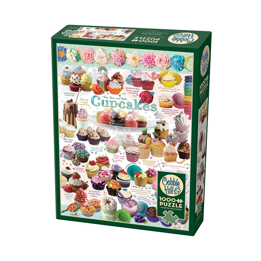 Produktbild för Cupcake Time, Pussel, 1000 bitar, Cobble Hill