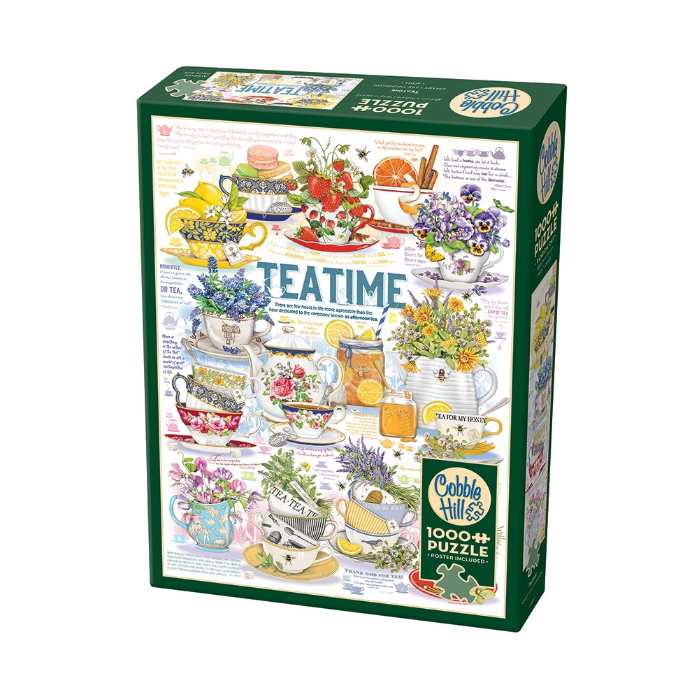 Produktbild för Tea Time, Pussel, 1000 bitar, Cobble Hill