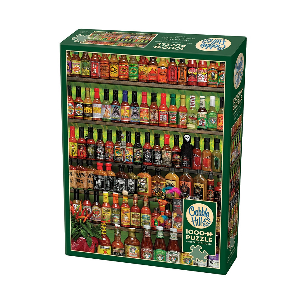 Produktbild för Hot Hot Sauce, Pussel, 1000 bitar, Cobble Hill