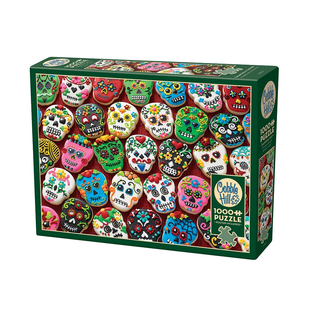 Produktbild för Sugar Skull Cookies, Pussel, 1000 bitar, Cobble Hill