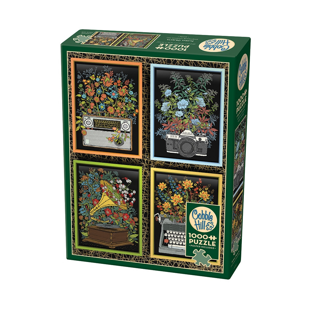 Produktbild för Floral Objects, Pussel, 1000 bitar, Cobble Hill