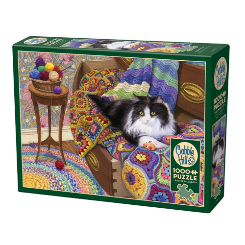 Cobble Hill Comfy Cat, Pussel, 1000 bitar, Cobble Hill