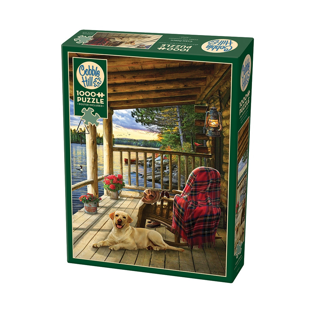 Produktbild för Cabin Porch, Pussel, 1000 bitar, Cobble Hill