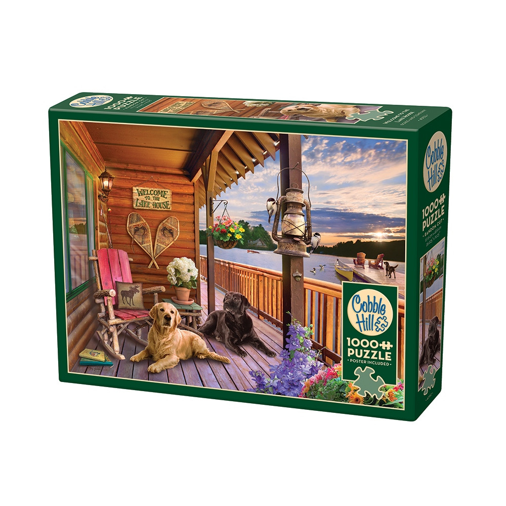 Produktbild för Welcome to the Lake House, Pussel, 1000 bitar, Cobble Hill