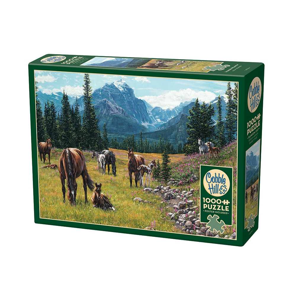 Produktbild för Horse Meadow, Pussel, 1000 bitar, Cobble Hill
