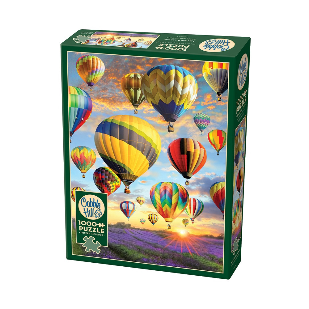 Produktbild för Hot Air Balloons, Pussel, 1000 bitar, Cobble Hill