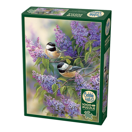Cobble Hill Chickadees and Lilacs, Pussel, 1000 bitar, Cobble Hill