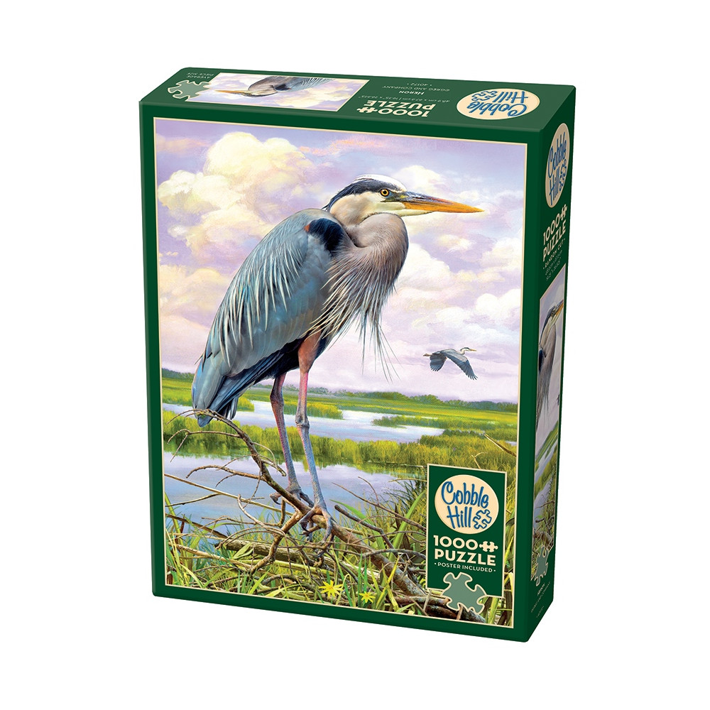 Produktbild för Heron, Pussel, 1000 bitar, Cobble Hill