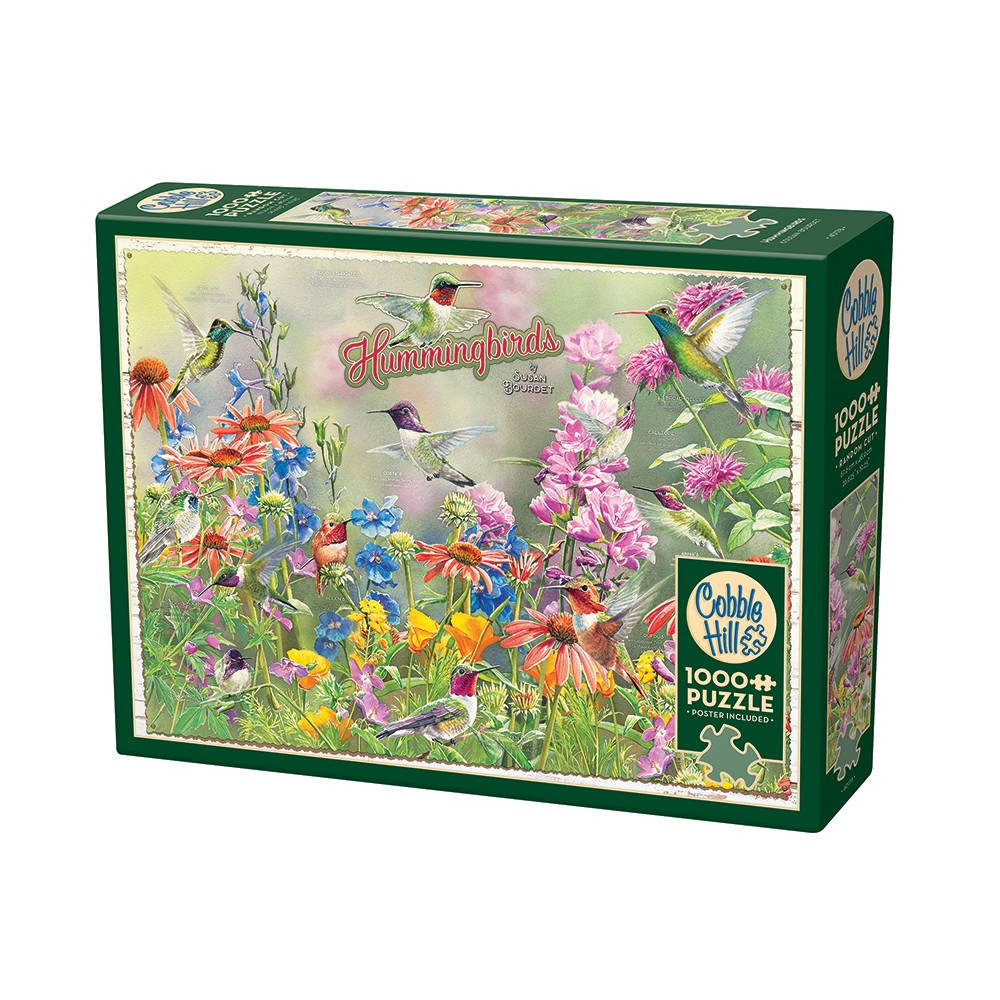 Produktbild för Hummingbirds, Pussel, 1000 bitar, Cobble Hill