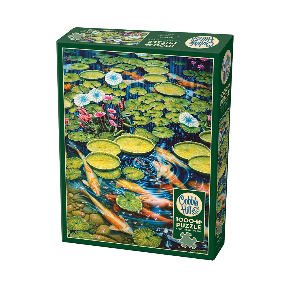 Produktbild för Koi Pond, Pussel, 1000 bitar, Cobble Hill