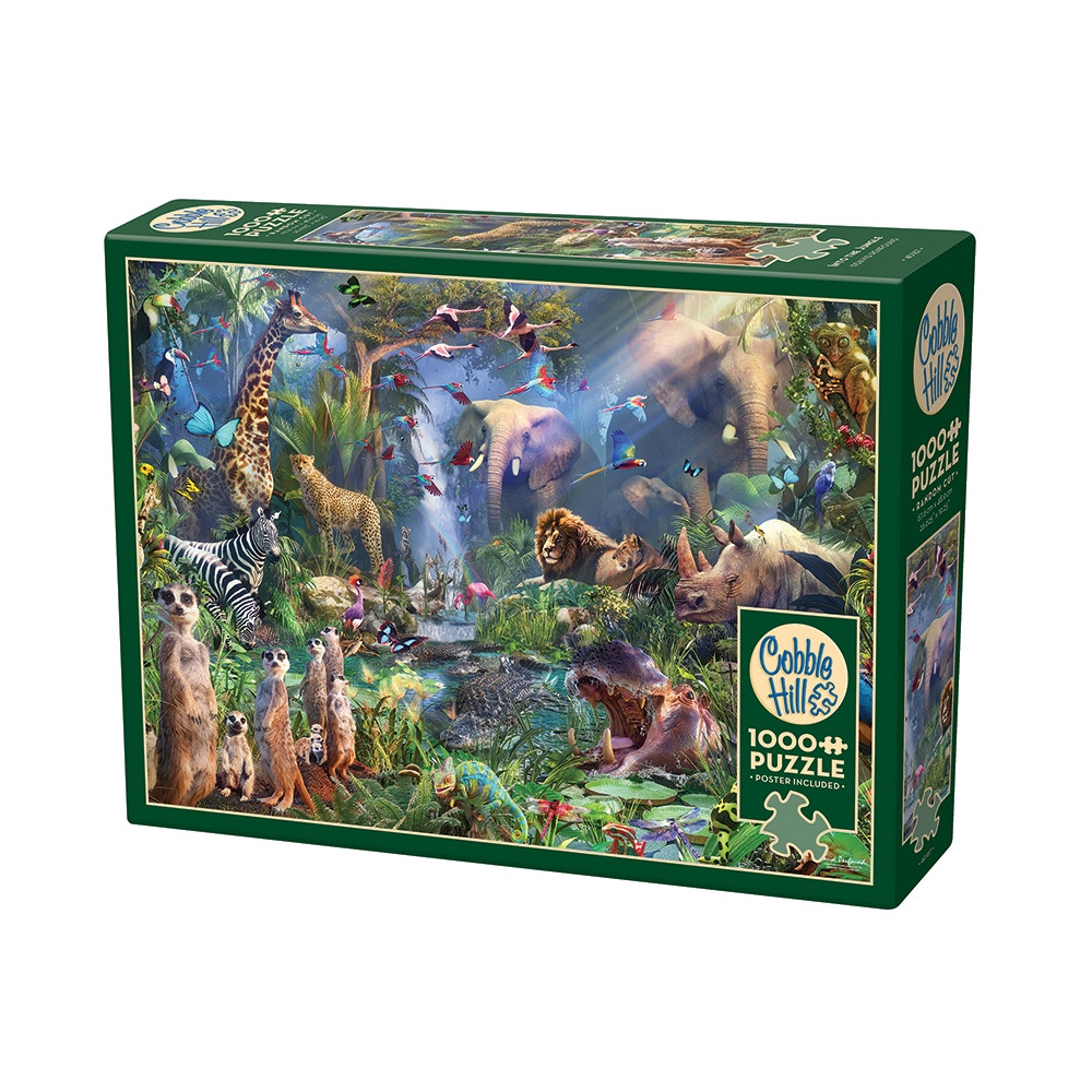 Produktbild för Into the Jungle, Pussel, 1000 bitar, Cobble Hill