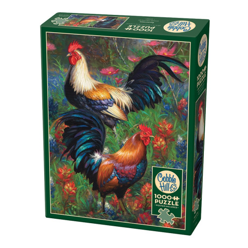 Cobble Hill Roosters, Pussel, 1000 bitar, Cobble Hill