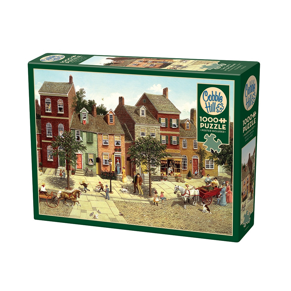 Produktbild för The Curve in the Square, Pussel, 1000 bitar, Cobble Hill