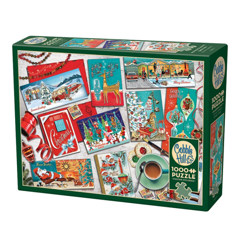 Cobble Hill Mid Mod Season's Greetings, Pussel, 1000 bitar, Cobble Hill