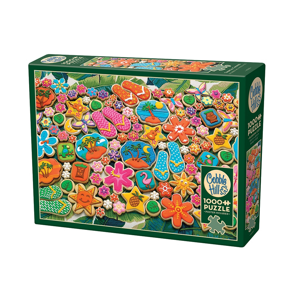 Produktbild för Tropical Cookies, Pussel, 1000 bitar, Cobble Hill