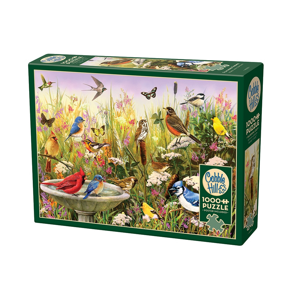 Produktbild för Feathered Friends, Pussel, 1000 bitar, Cobble Hill