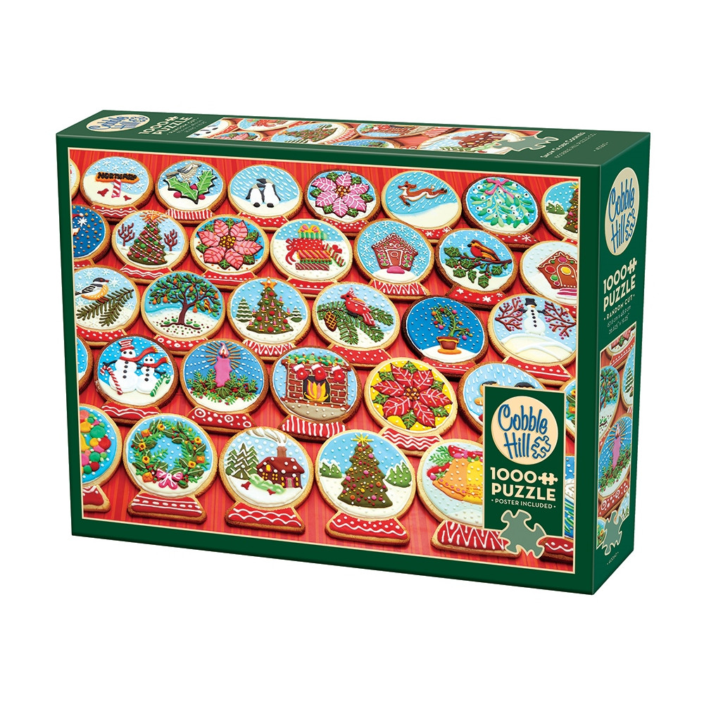 Produktbild för Snow Globe Cookies, Pussel, 1000 bitar, Cobble Hill
