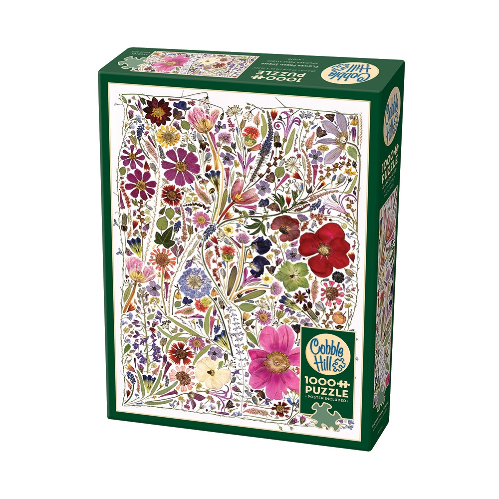 Produktbild för Flower Press: Spring, Pussel, 1000 bitar, Cobble Hill