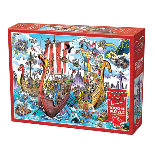 Cobble Hill DoodleTown: Viking Voyage, Pussel, 1000 bitar, Cobble Hill