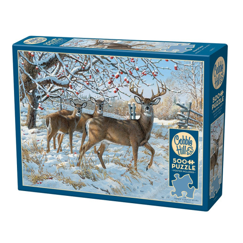 Cobble Hill Winter Deer, Pussel, 500 bitar, Cobble Hill