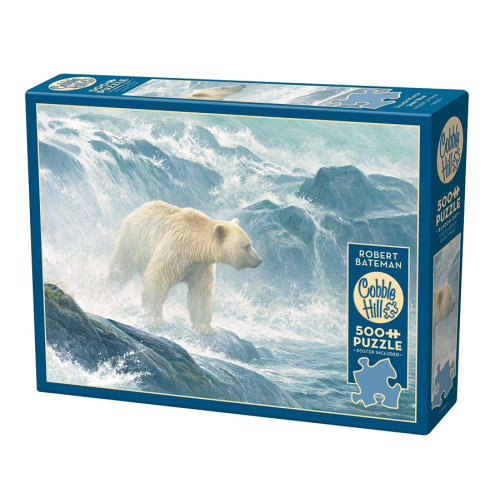 Cobble Hill Salmon Watch Spirit Bear, Pussel, 500 bitar, Cobble Hill