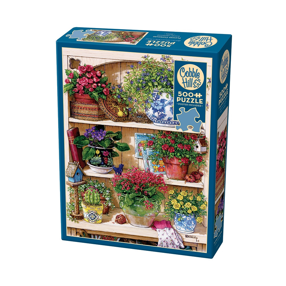 Produktbild för Flower Cupboard, Pussel, 500 bitar, Cobble Hill