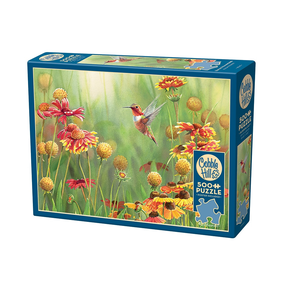 Produktbild för Rufous Hummingbird, Pussel, 500 bitar, Cobble Hill