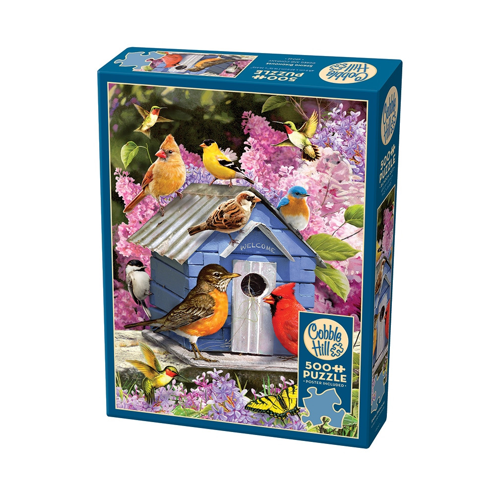 Produktbild för Spring Birdhouse, Pussel, 500 bitar, Cobble Hill