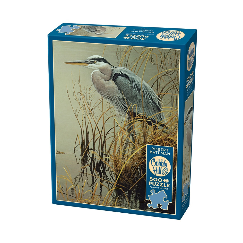 Produktbild för Great Blue Heron, Pussel, 500 bitar, Cobble Hill