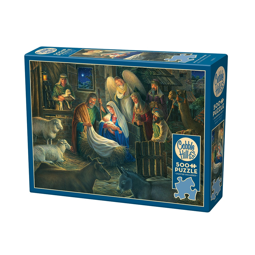 Produktbild för Away in a Manger, Pussel, 500 bitar, Cobble Hill