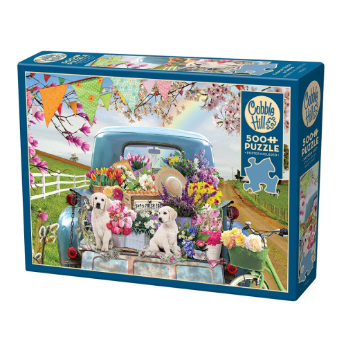 Cobble Hill Country Truck in Spring, Pussel, 500 bitar, Cobble Hill
