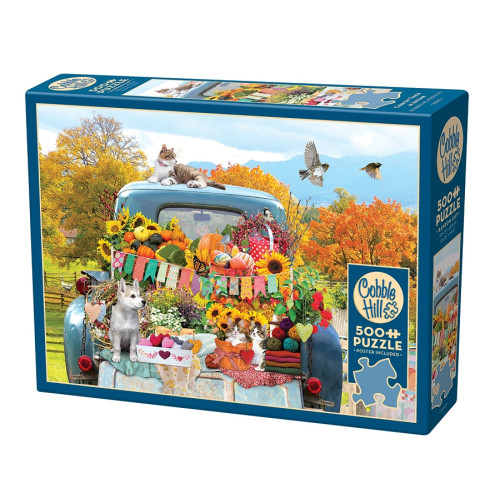 Cobble Hill Country Truck in Autumn, Pussel, 500 bitar, Cobble Hill