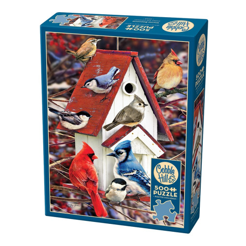 Cobble Hill Winter Birdhouse, Pussel, 500 bitar, Cobble Hill