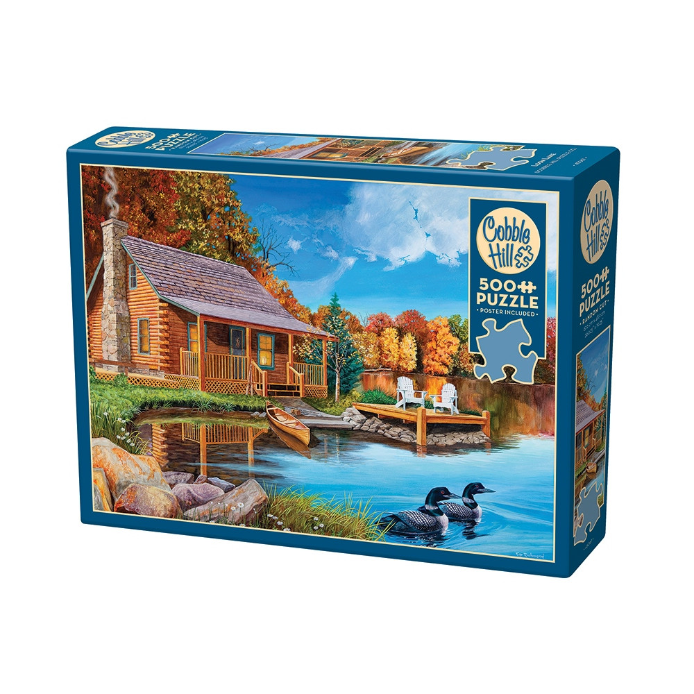 Produktbild för Loon Lake, Pussel, 500 bitar, Cobble Hill