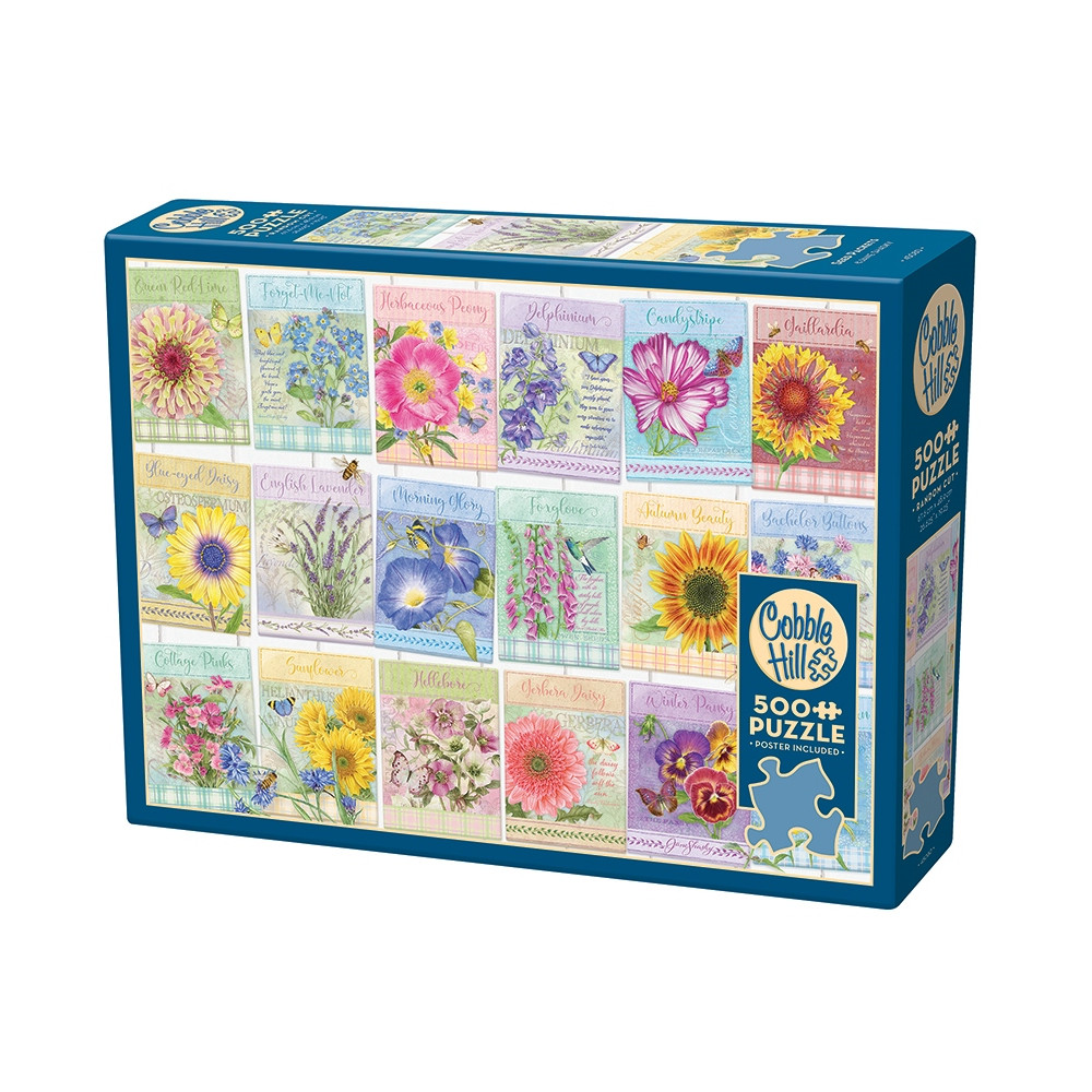 Produktbild för Seed Packets, Pussel, 500 bitar, Cobble Hill