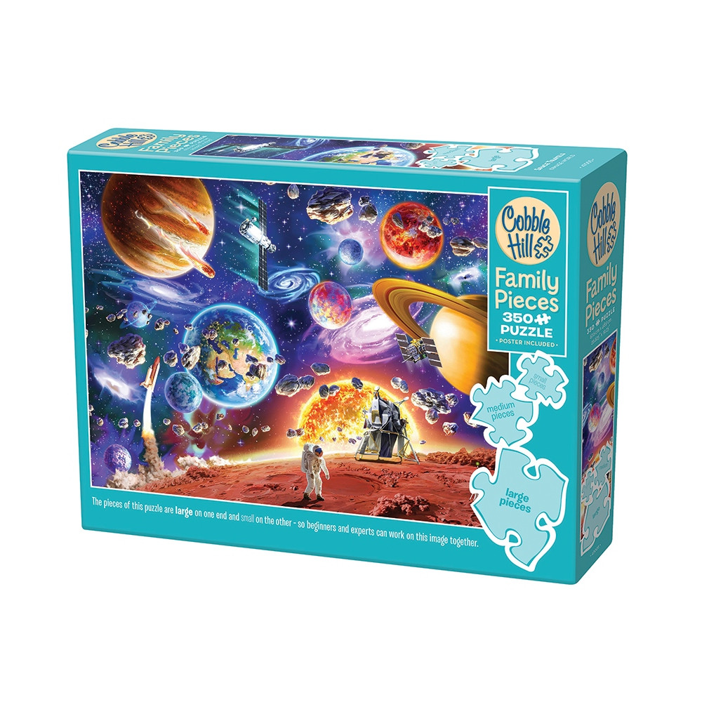 Produktbild för Space Travels, Pussel, 350 bitar, Cobble Hill