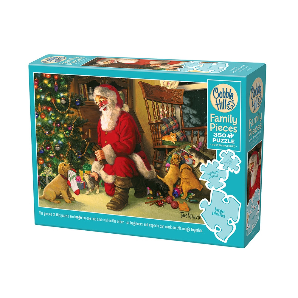 Produktbild för Santa's Lucky Stocking, Pussel, 350 bitar, Cobble Hill