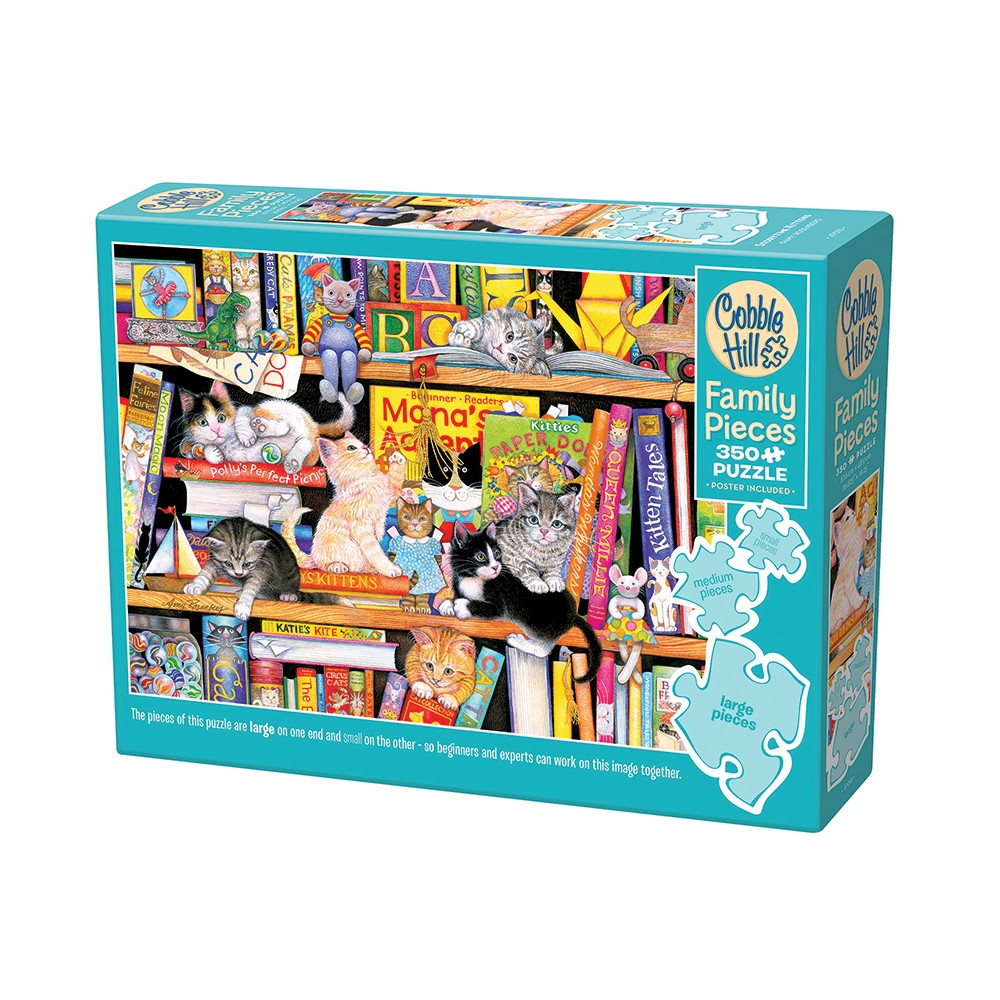 Produktbild för Storytime Kittens, Pussel, 350 bitar, Cobble Hill