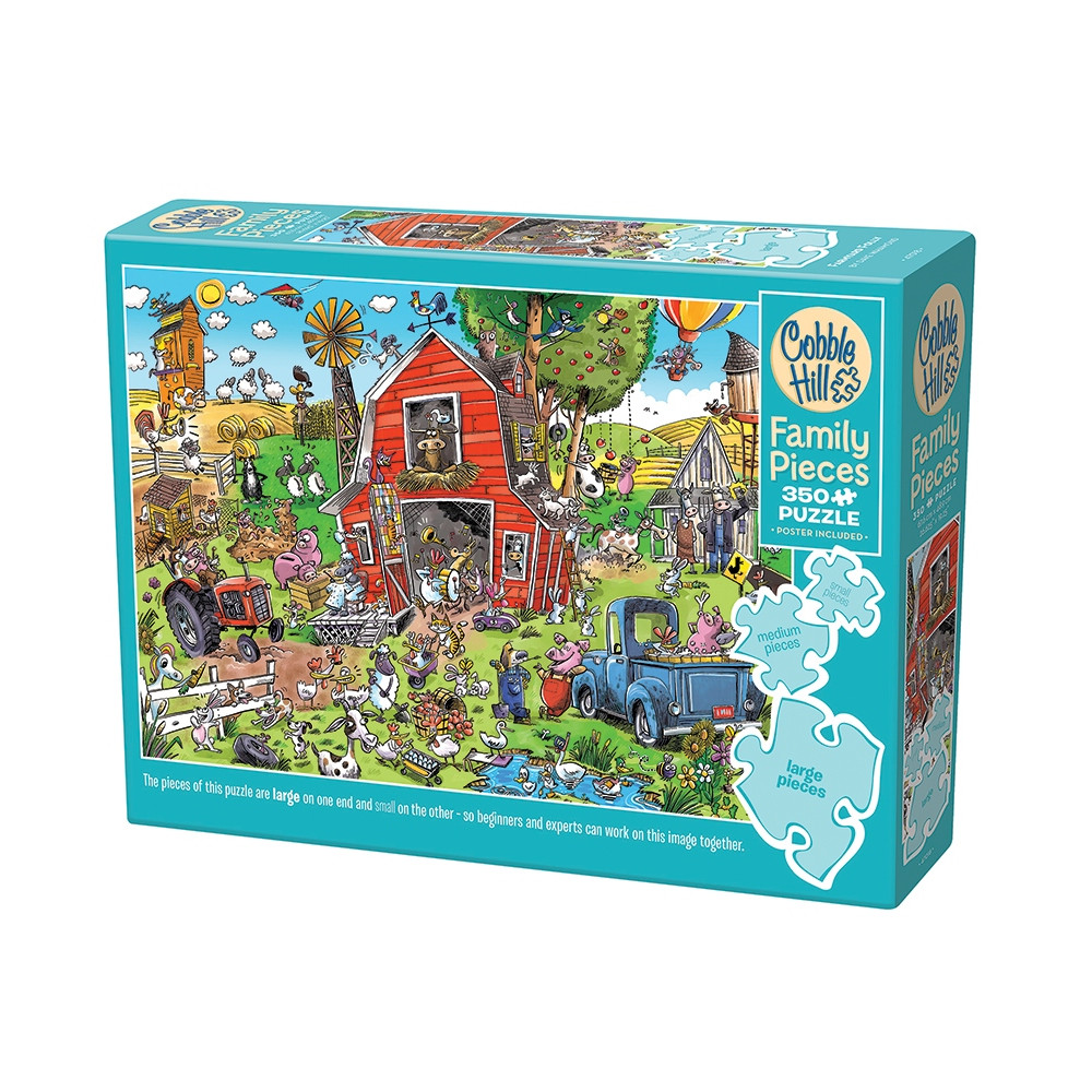 Produktbild för Farmyard Folly, Pussel, 350 bitar, Cobble Hill